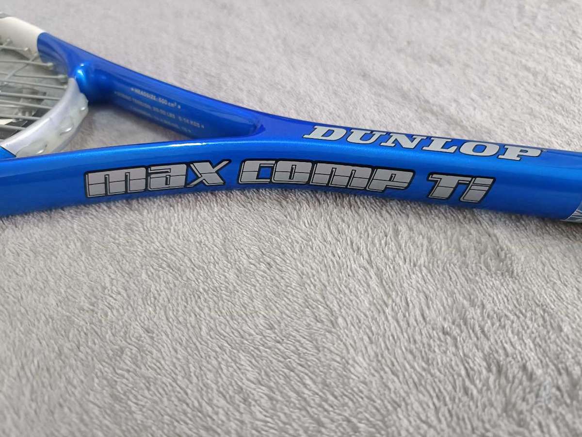 Dunlop Max Comp Ti Squash Racket (New) Head Cover