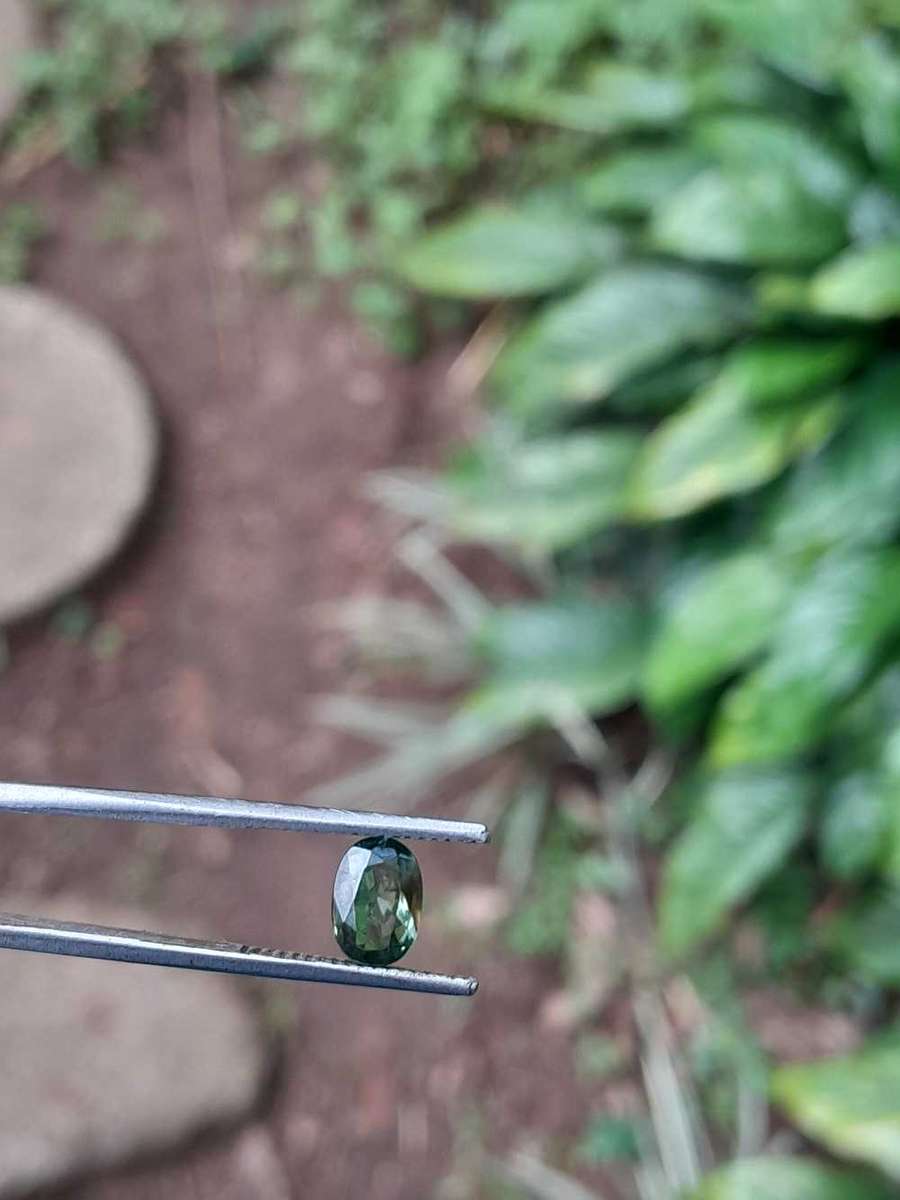 Natural 1.26 Ct Blue Green Sapphire UNHEATED