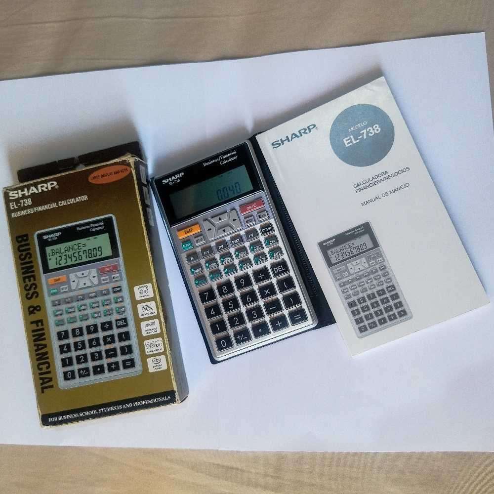SHARP EL-738BUSINESS AND FINANCIAL CALCULATOR