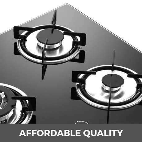 Aruif Built-In Tempered Glass Countertop 5 Burner Gas Hob 860mmx510mm