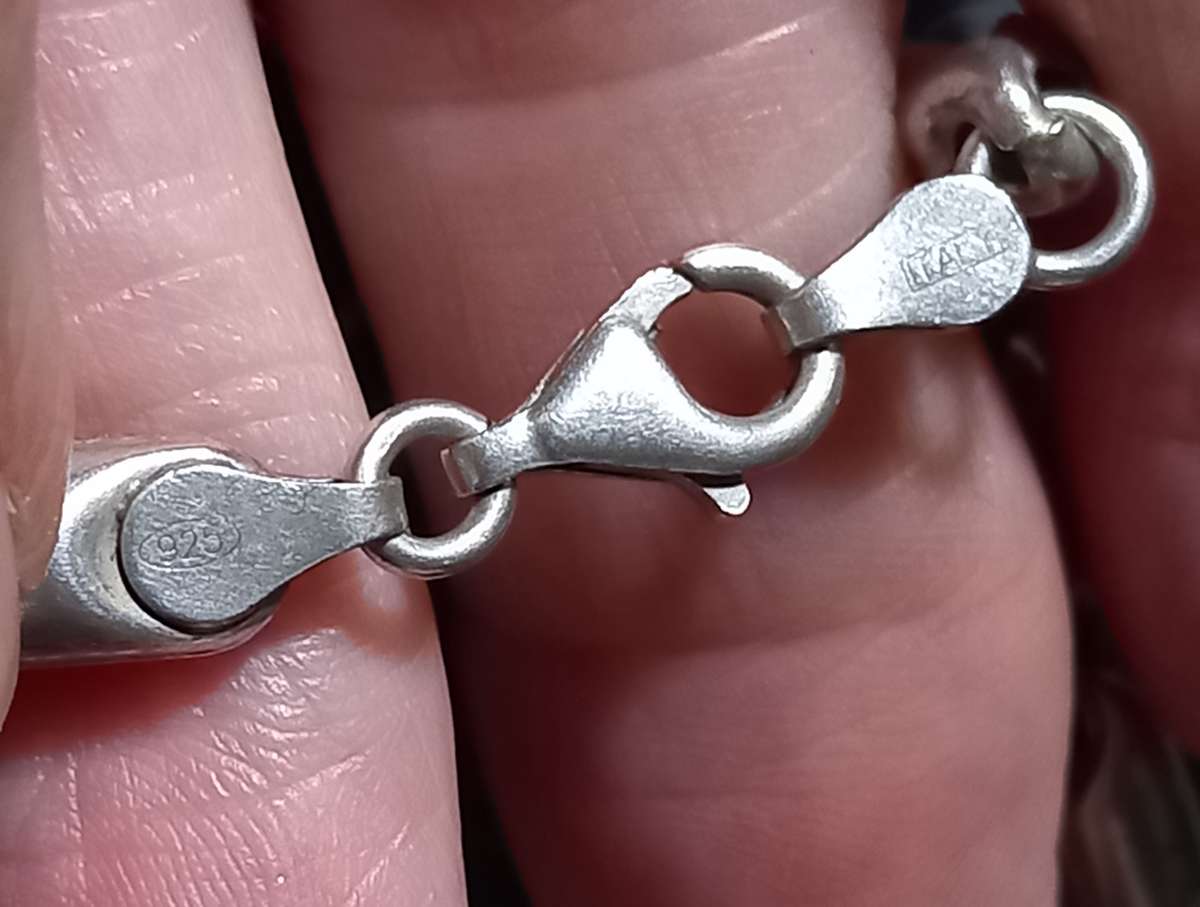 Vintage Italy 925 Sterling Silver Unique Chain