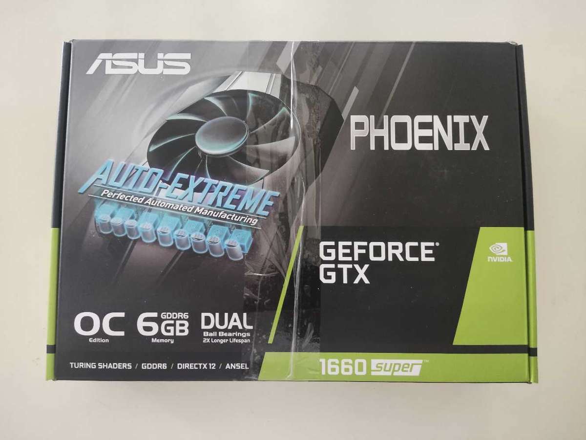 Asus Phoenix GTX1660 Super 6GB GDDR6 Graphics card**HDMi**8 Pin PCI Power needed