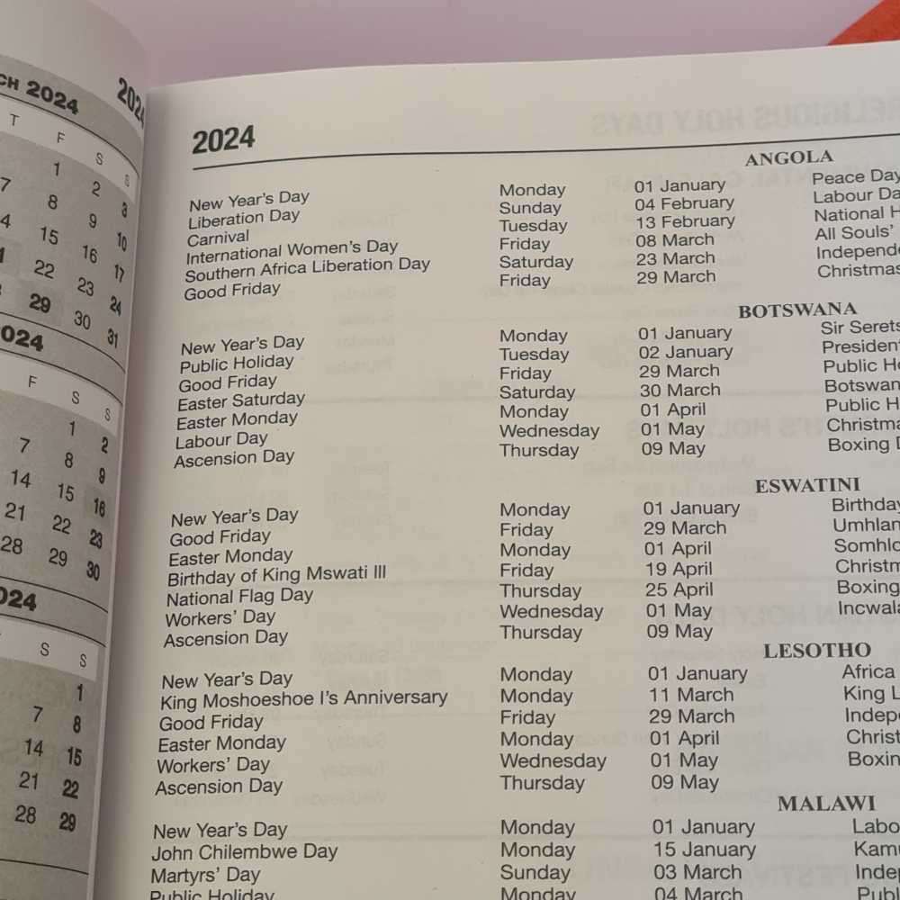 2024 A4 size executive diary