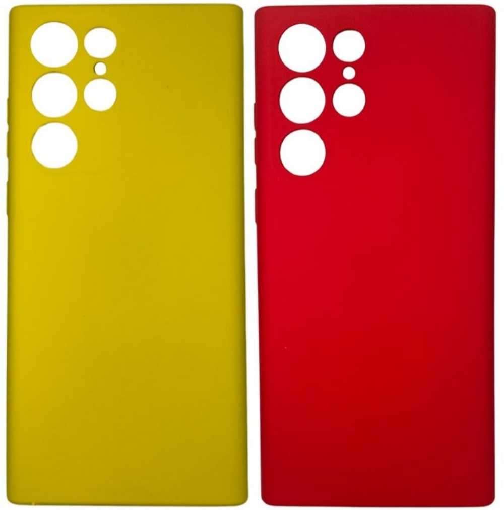 Silicone Cover for Samsung Galaxy S22 Ultra 5G With Camera Cut-Out - 2 Pack