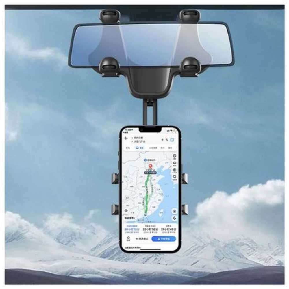 Car Mobile Phone 360 Rotating Retractable Rearview Mirror