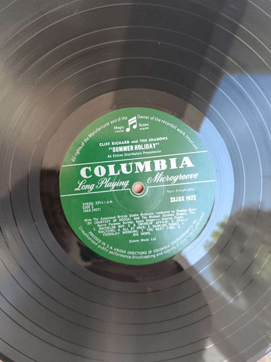 Cliff Richard and The Shadows - Summer Holiday LP Vinyl Record