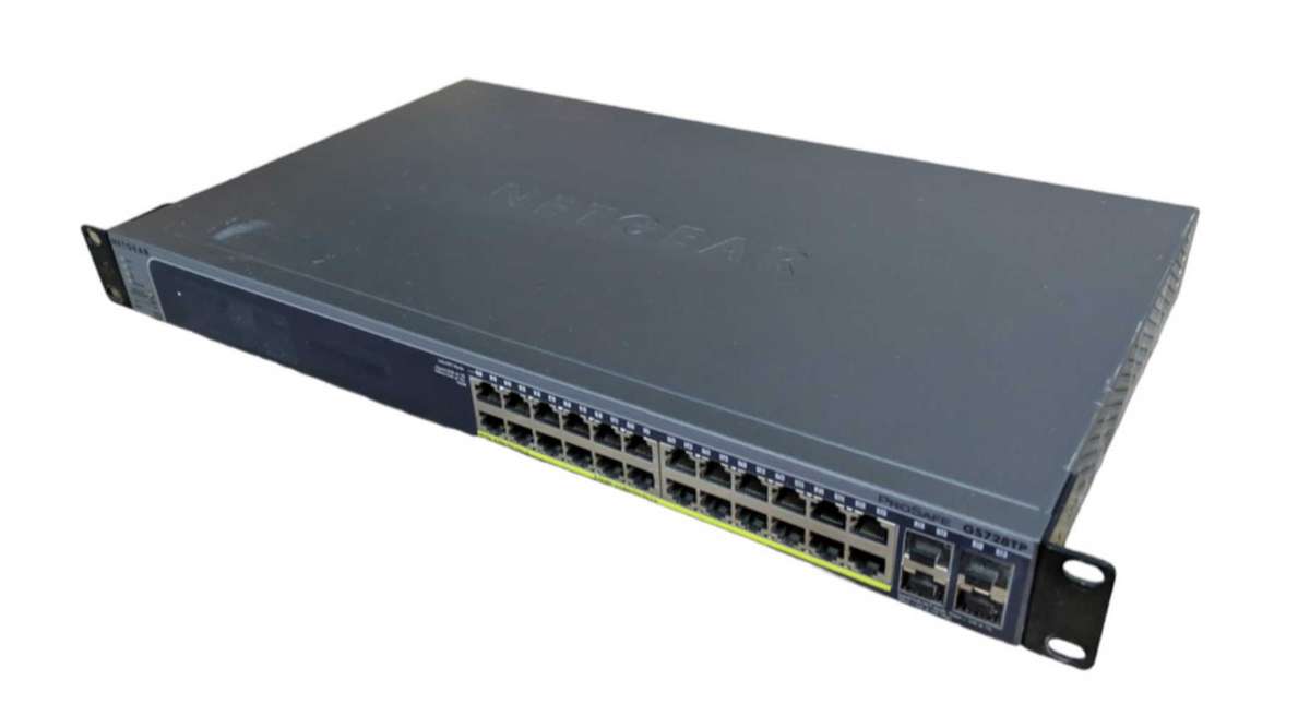 Netgear Prosafe 24-Port Gigabit Smart Switch with PoE and 4 SFP Ports GS728TP