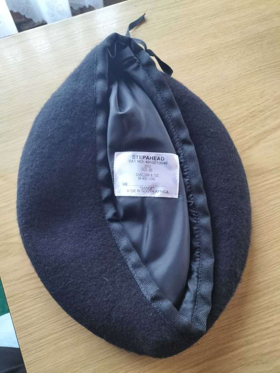 SA Army Black Beret