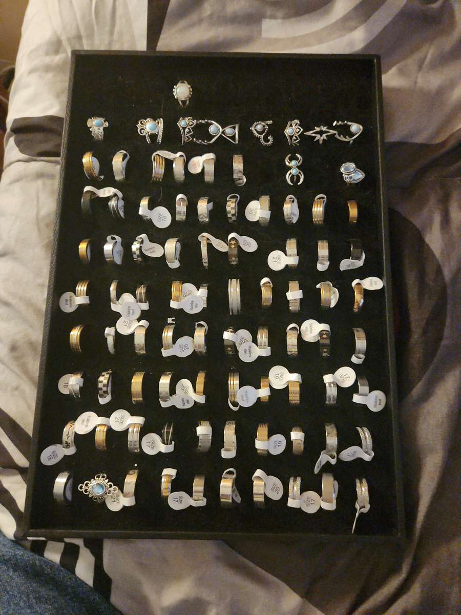 Collection of men and womens rings