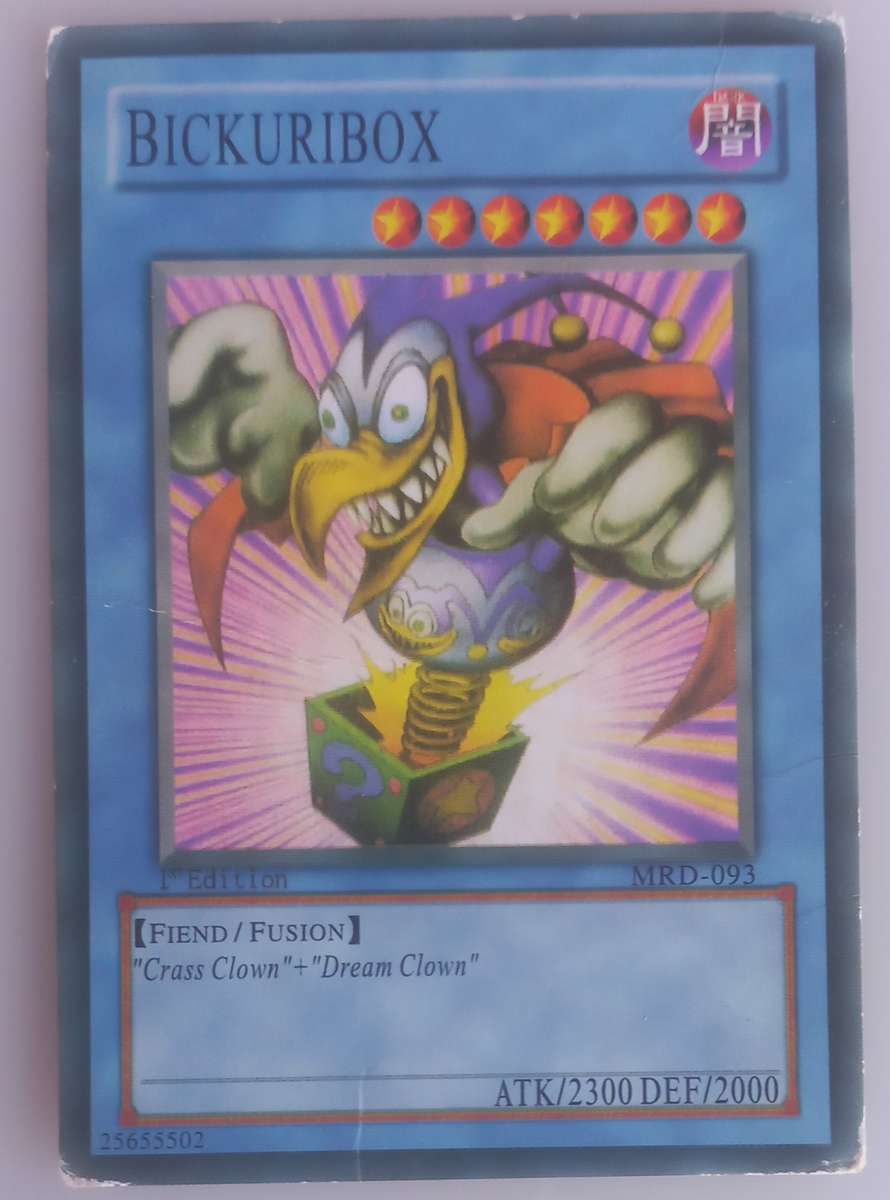 Yu-Gi-Oh! Bickuribox 1st edition card