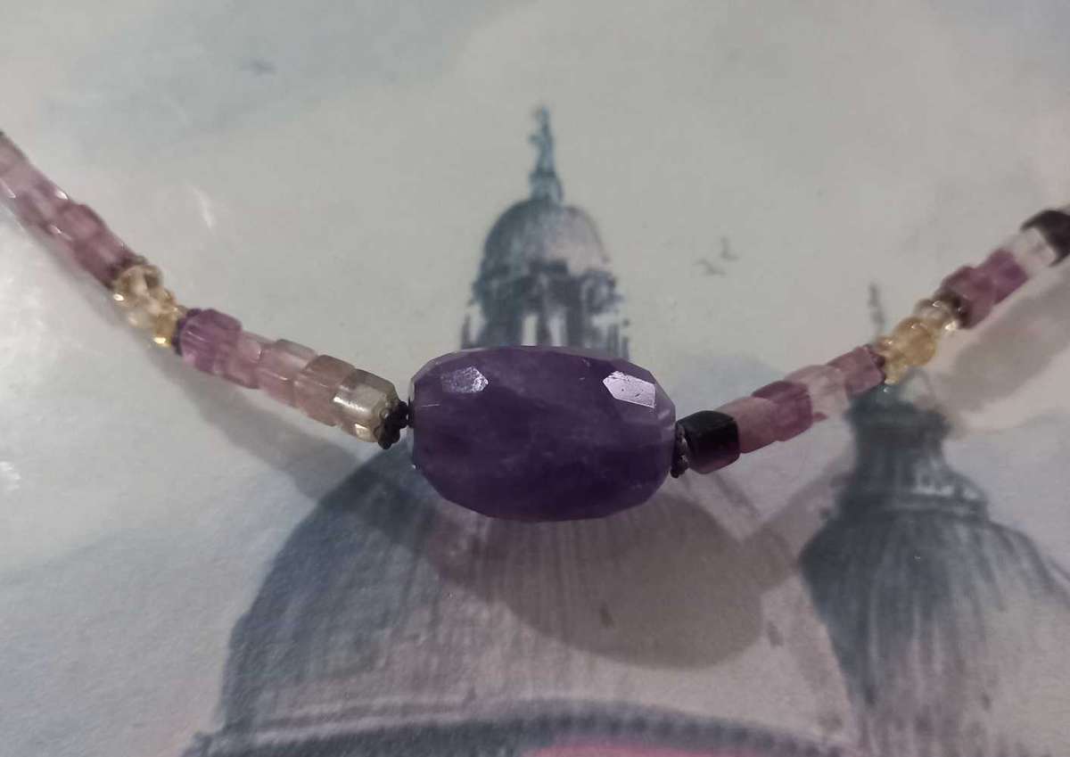 Lovely Amethyst Beads Necklace