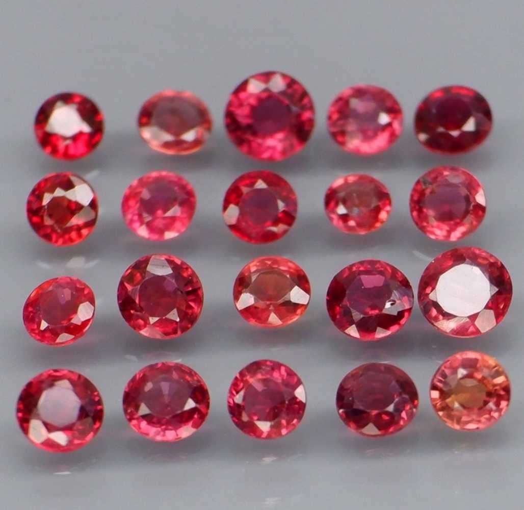 Natural 2.13 Ct Orange Pink Sapphires UNHEATED
