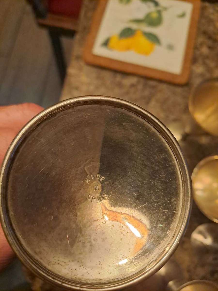 Vintage Silver plated goblets