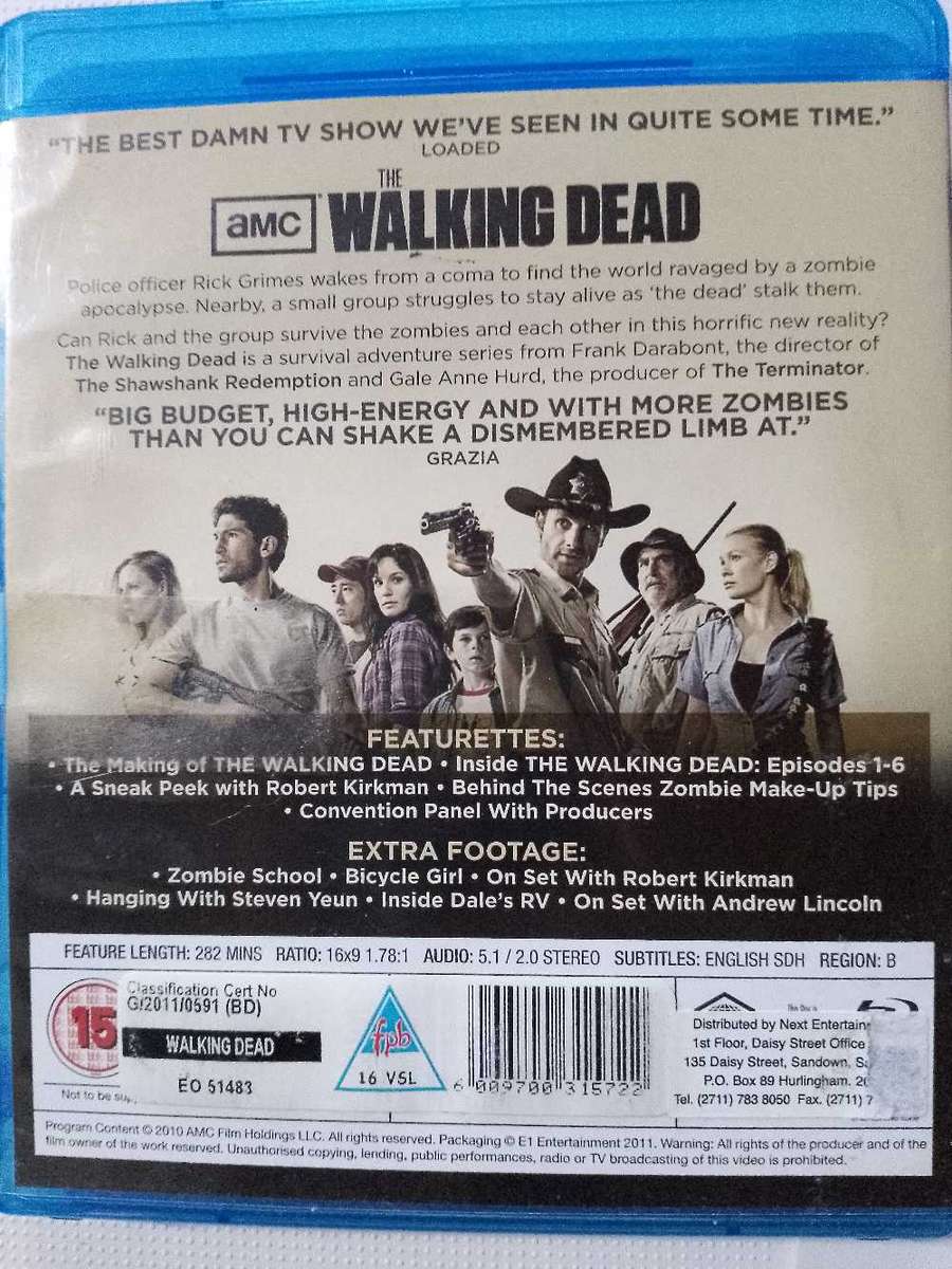 The Walking Dead - The Complete first Season on Blu-ray