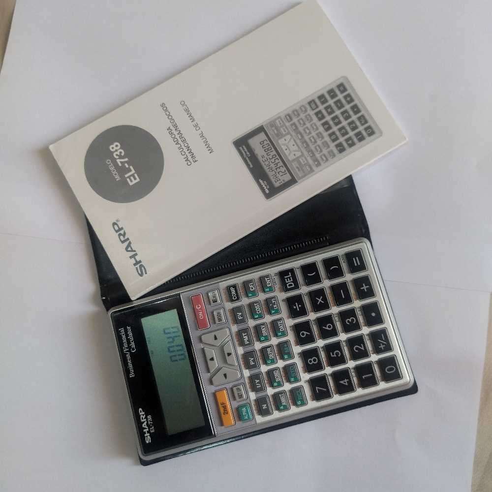 SHARP EL-738BUSINESS AND FINANCIAL CALCULATOR