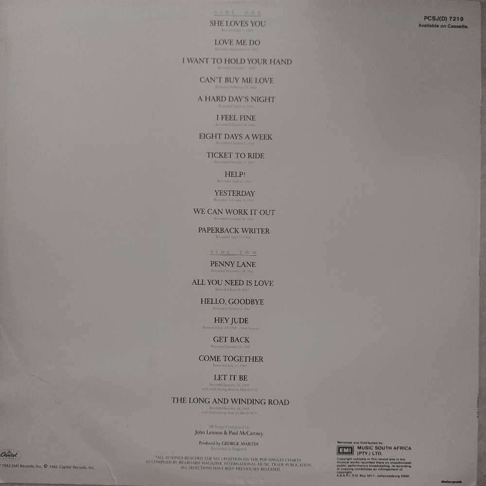 The Beatles: 20 Greatest Hits.  L.P