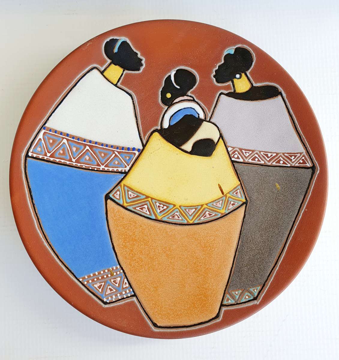 Vintage Kalahari Wall Hanging Terracotta Coated Plates