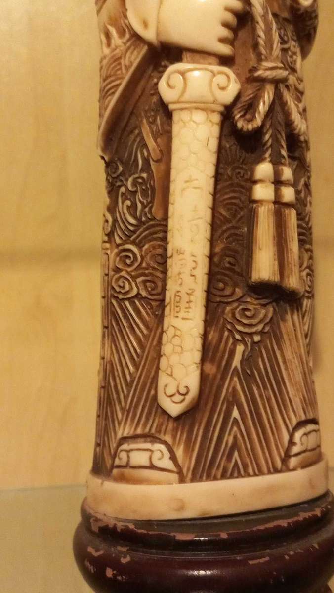 Vintage carved resin figurines