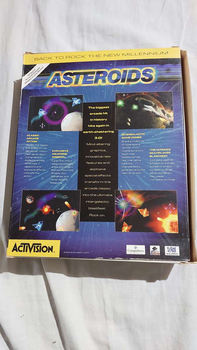 Astroids PC Big Box Game Vintage
