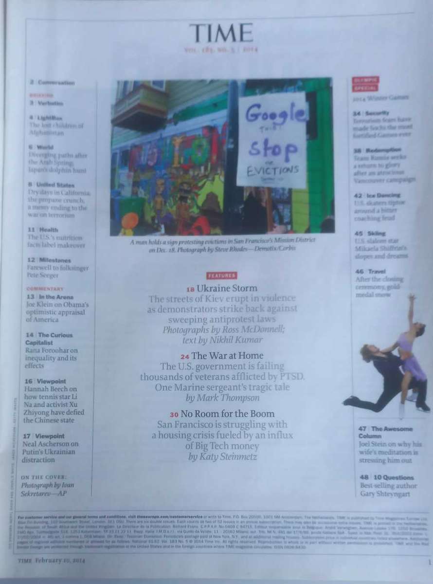 Time magazine February 10, 2014