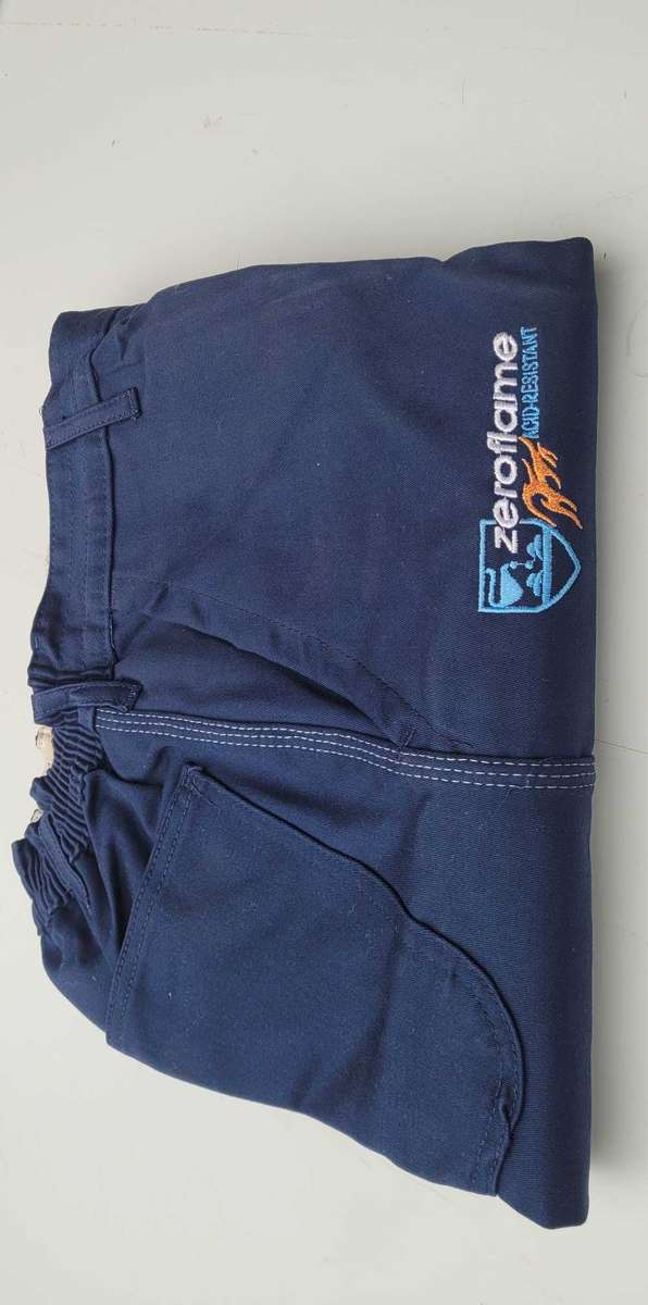 Size 82 Chest, 72 Waist ZERO-FLAME SABS Approved Flame Resistant  Work PANTS ONLY