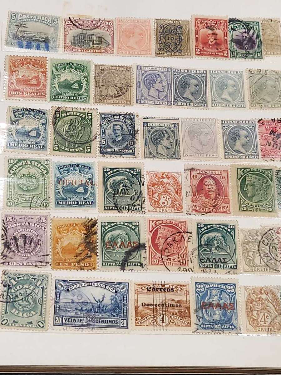 World selection - exquisite - in old stock book - GEMS to be found here!!