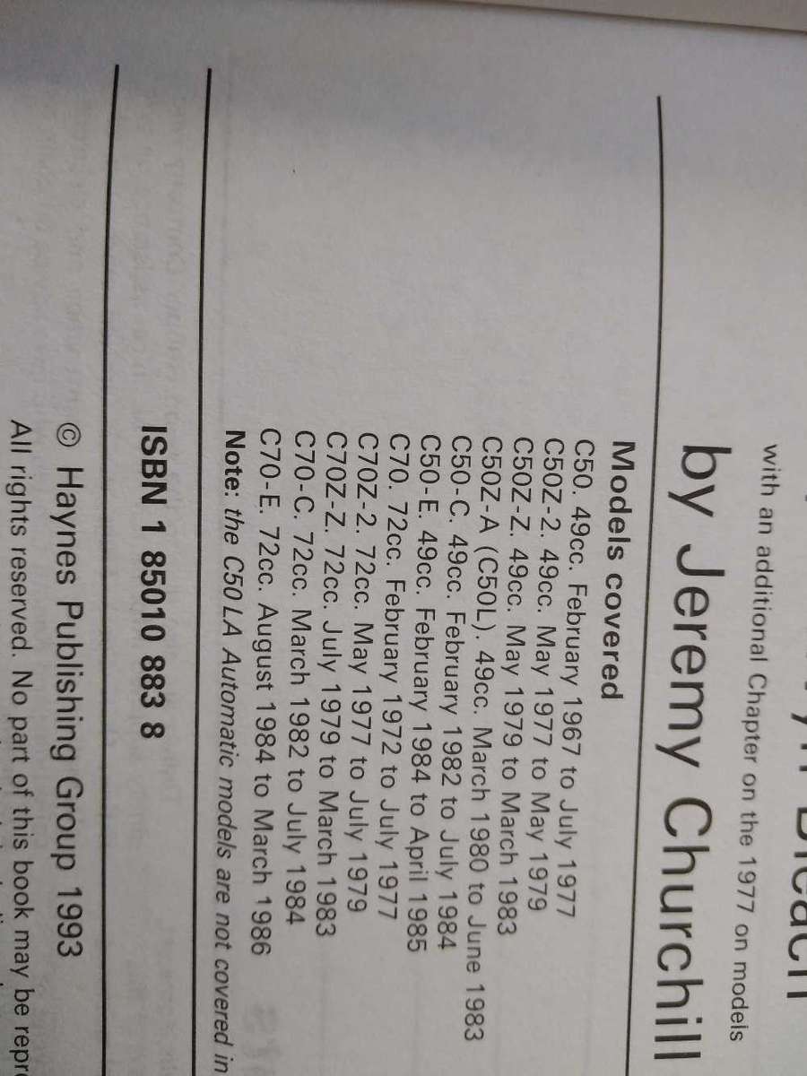 Haynes Honda owners workshop manual