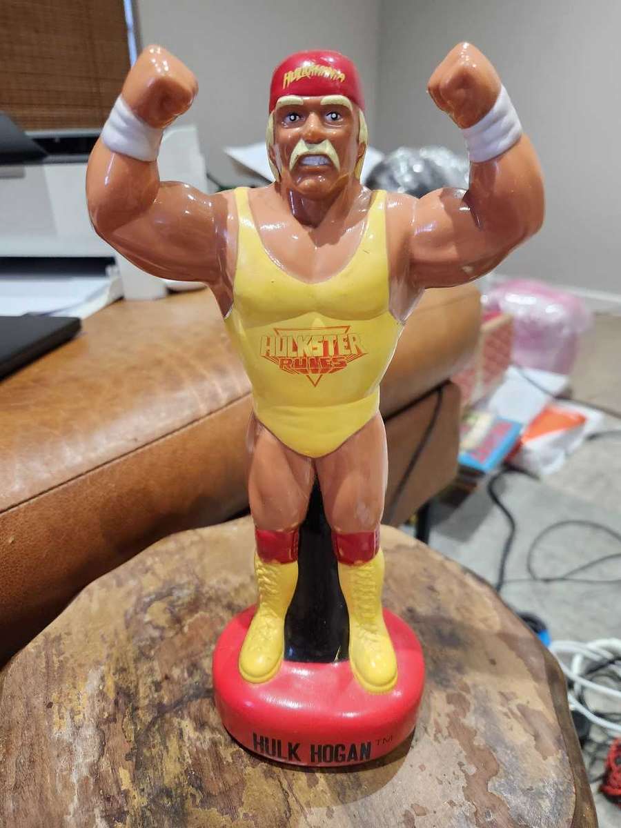 Hulk Hogan Figurine (empty bath salts container) - 80s/ 90s memories