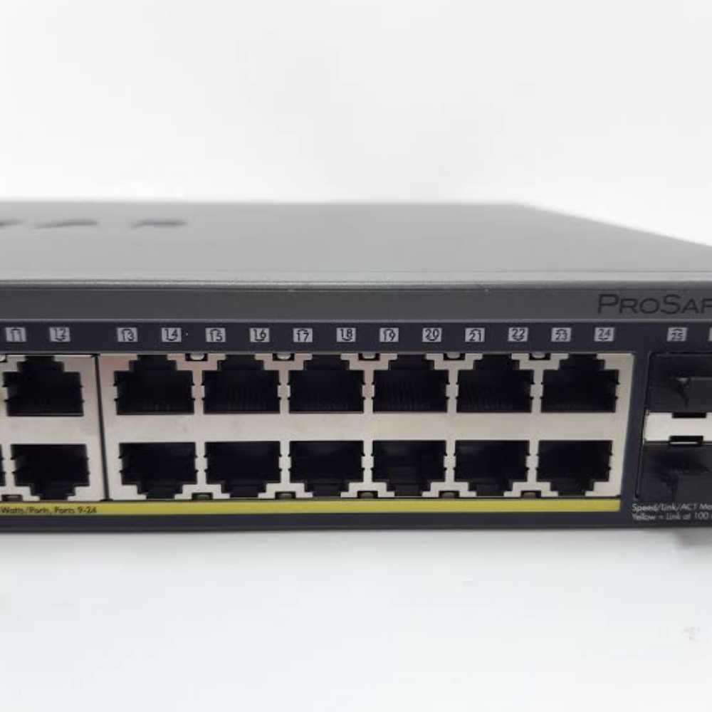 Netgear Prosafe 24-Port Gigabit Smart Switch with PoE and 4 SFP Ports GS728TP