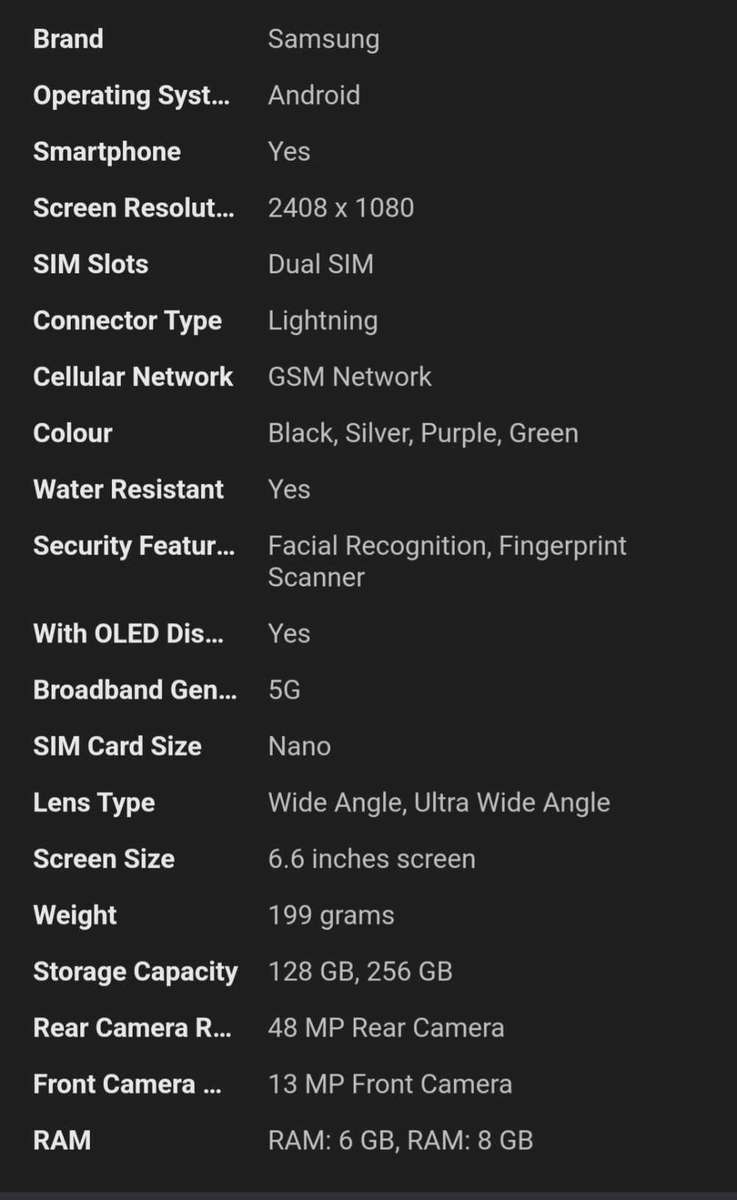 Brand new Black Samsung A34 5g. 128GB