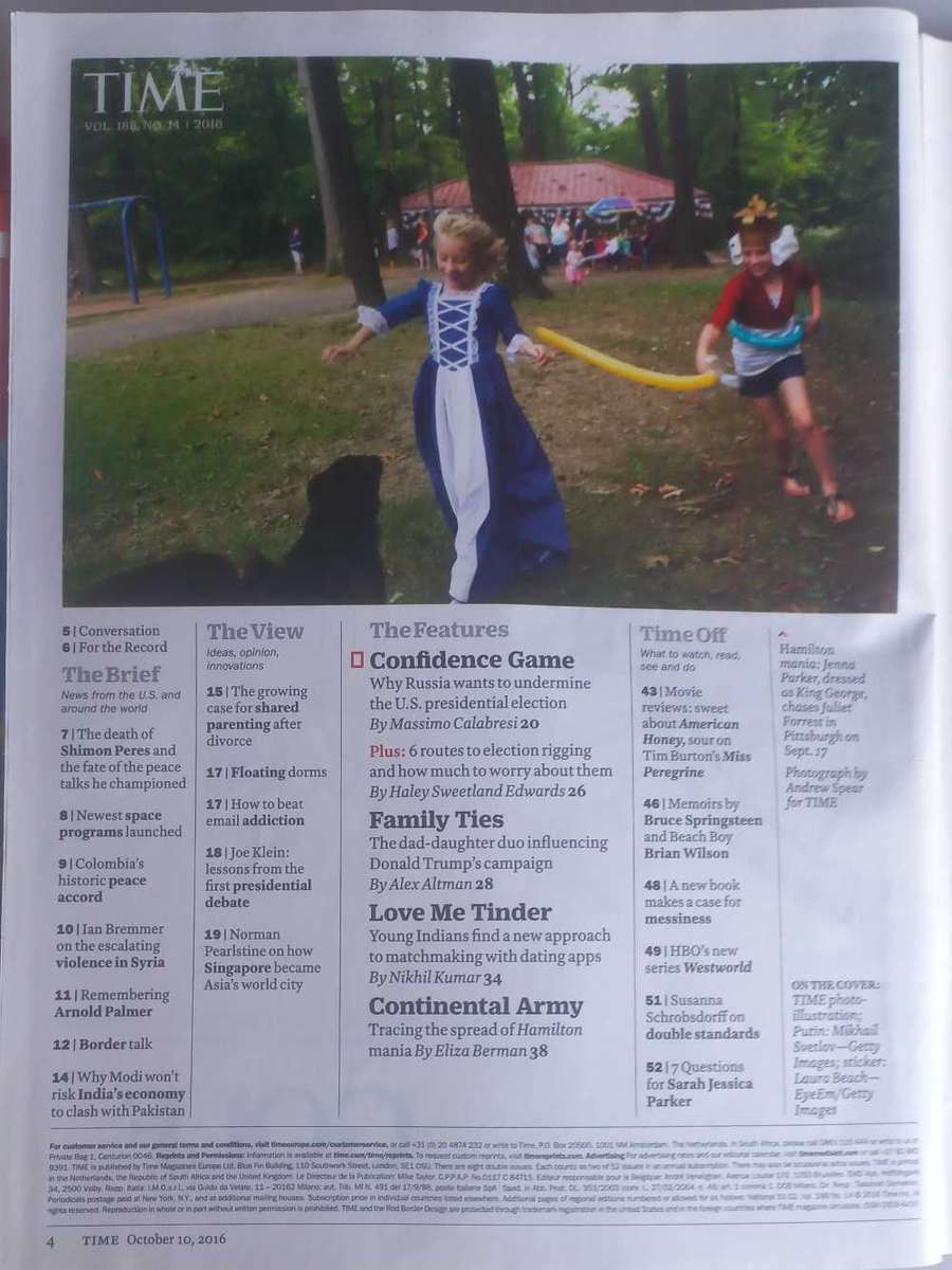 Time magazine October 10, 2016