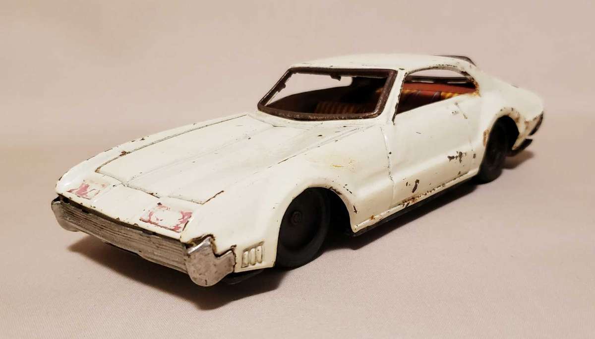 Vintage TIN PLATE Toy Car Ford Tornado