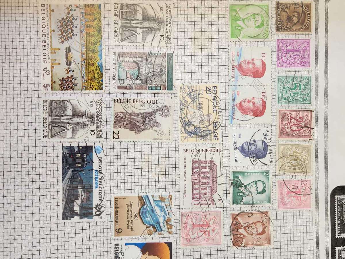 Belgium - vast Selection on album pages (1850 to more modern)