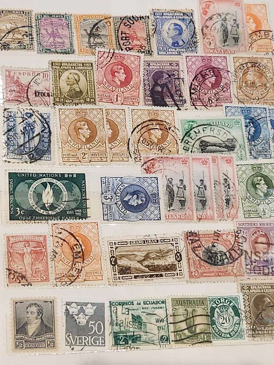 World selection - exquisite - in old stock book - GEMS to be found here!!