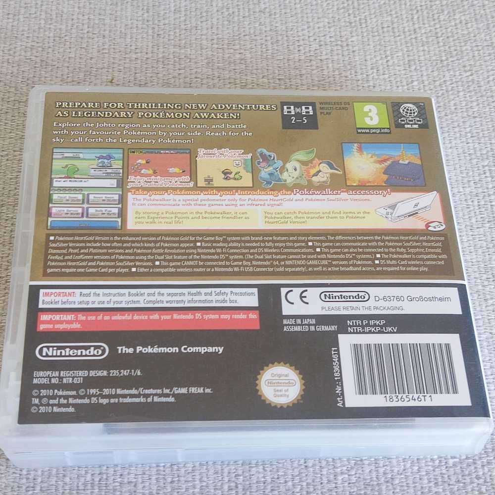 Pokémon Heartgold Version Nintendo Ds