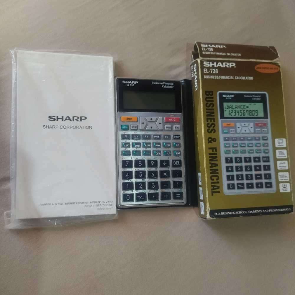 SHARP EL-738 BUSINESS/FINANCIAL CALCULATOR