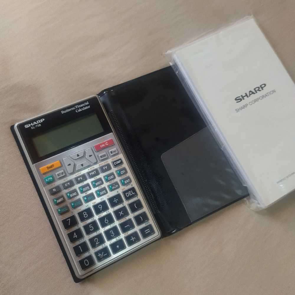 SHARP EL-738 BUSINESS/FINANCIAL CALCULATOR