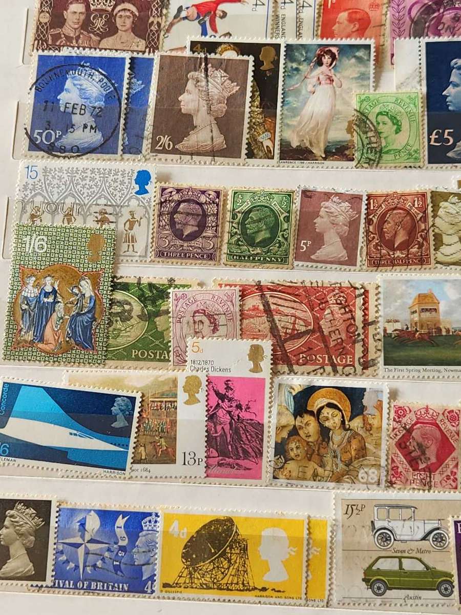 GB - HUGE Value selection in lovely A5 SunSun Stock book - 1 Stamp will pay for all this Treasure