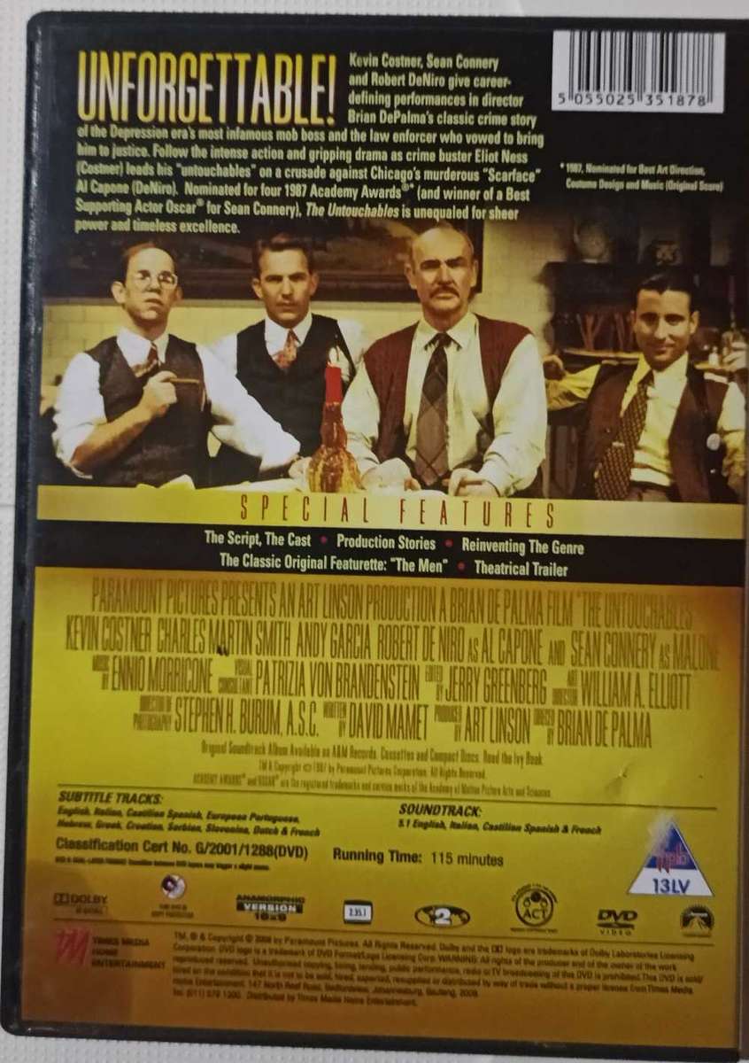 The Untouchables (Special Collector's Editon) DVD