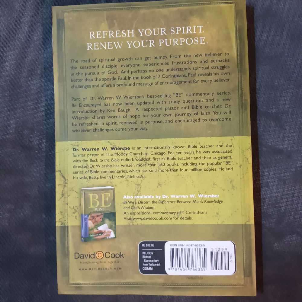 Bible NT commentary. 2 Corinthians. WW Wiersbe