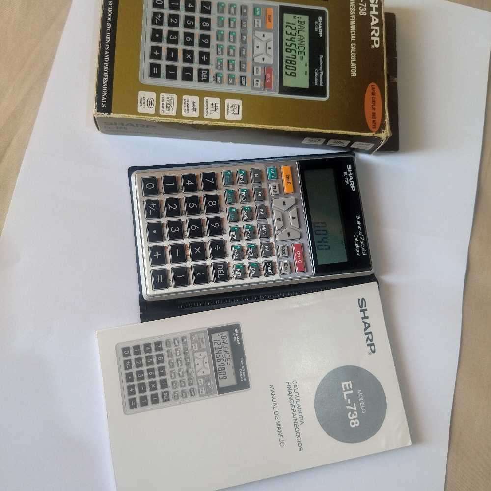 SHARP EL-738BUSINESS AND FINANCIAL CALCULATOR