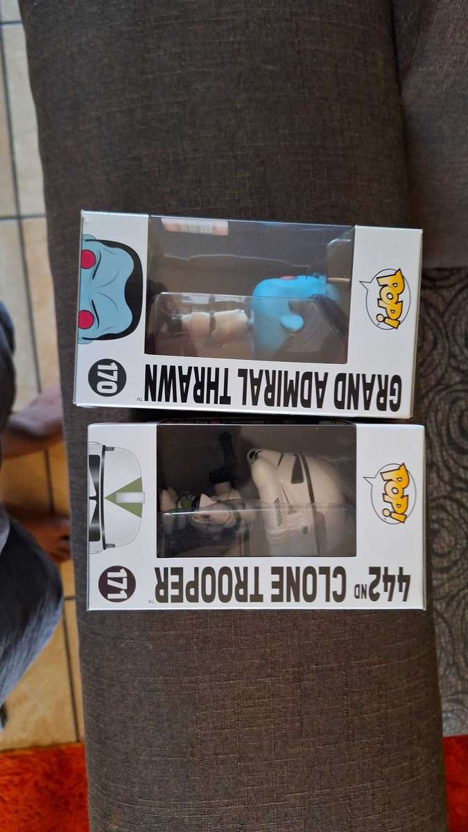 2017 Galatic convention funko pop Grand Admiral Thrawn and clone commander