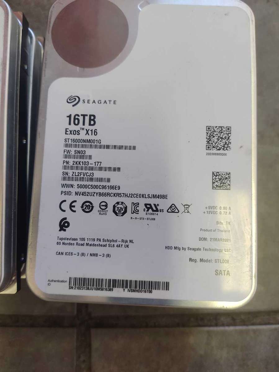 16TB Hard Drives