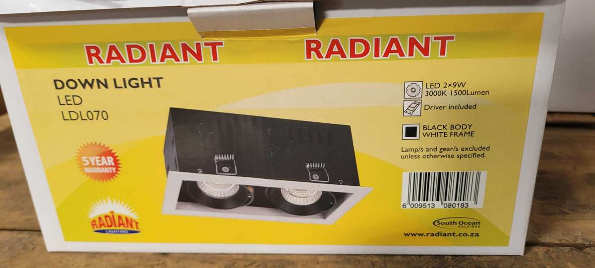 2x9w LED Quality Osram Downlight Twin Set (Bid per piece)