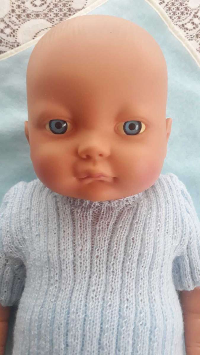 VINTAGE ANATOMICALLY CORRECT  BABY BOY DOLL - 40 CM - 1990`S