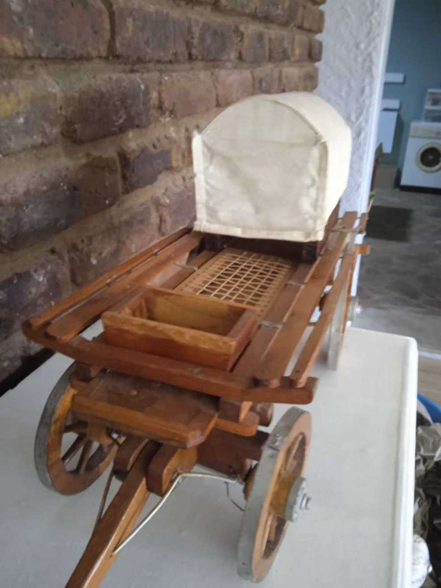 Handcrafted wooden ossewa wagon