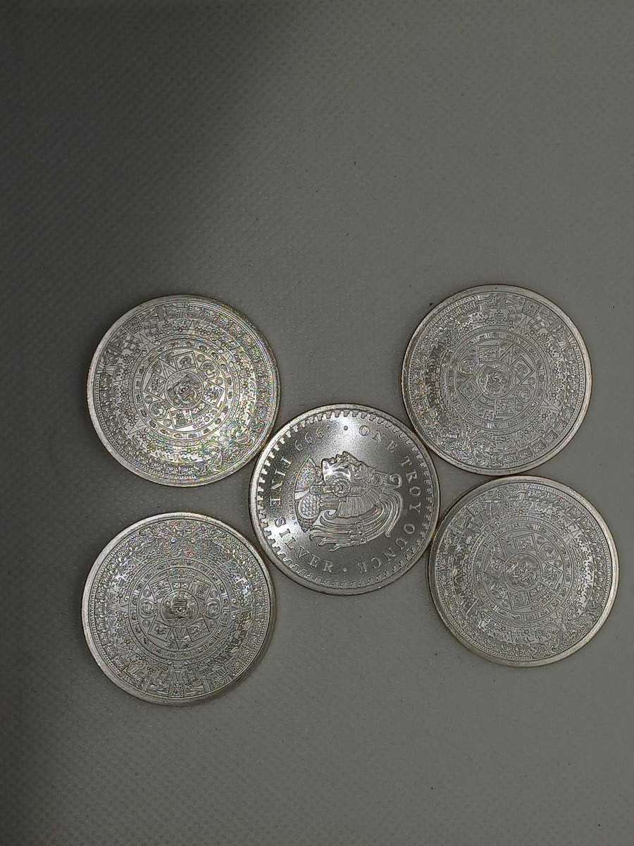 5x1oz Azetect .999 fin silver coin bid per coin