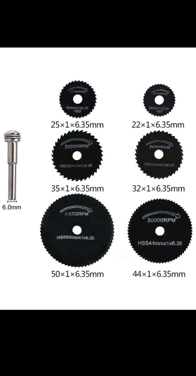 7PCS/SET HSS Circular Saw Blade