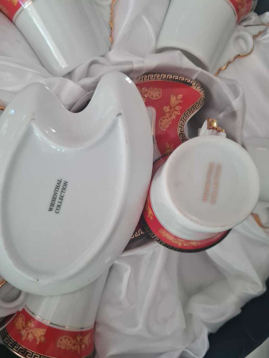 Wiesenthal demitasse gilt edged espresso cups and saucers