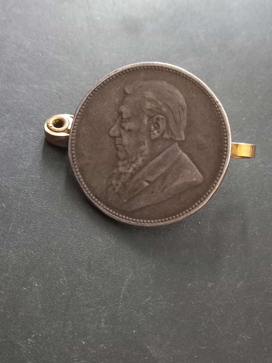 ZAR 2 shilling. Made into brooch